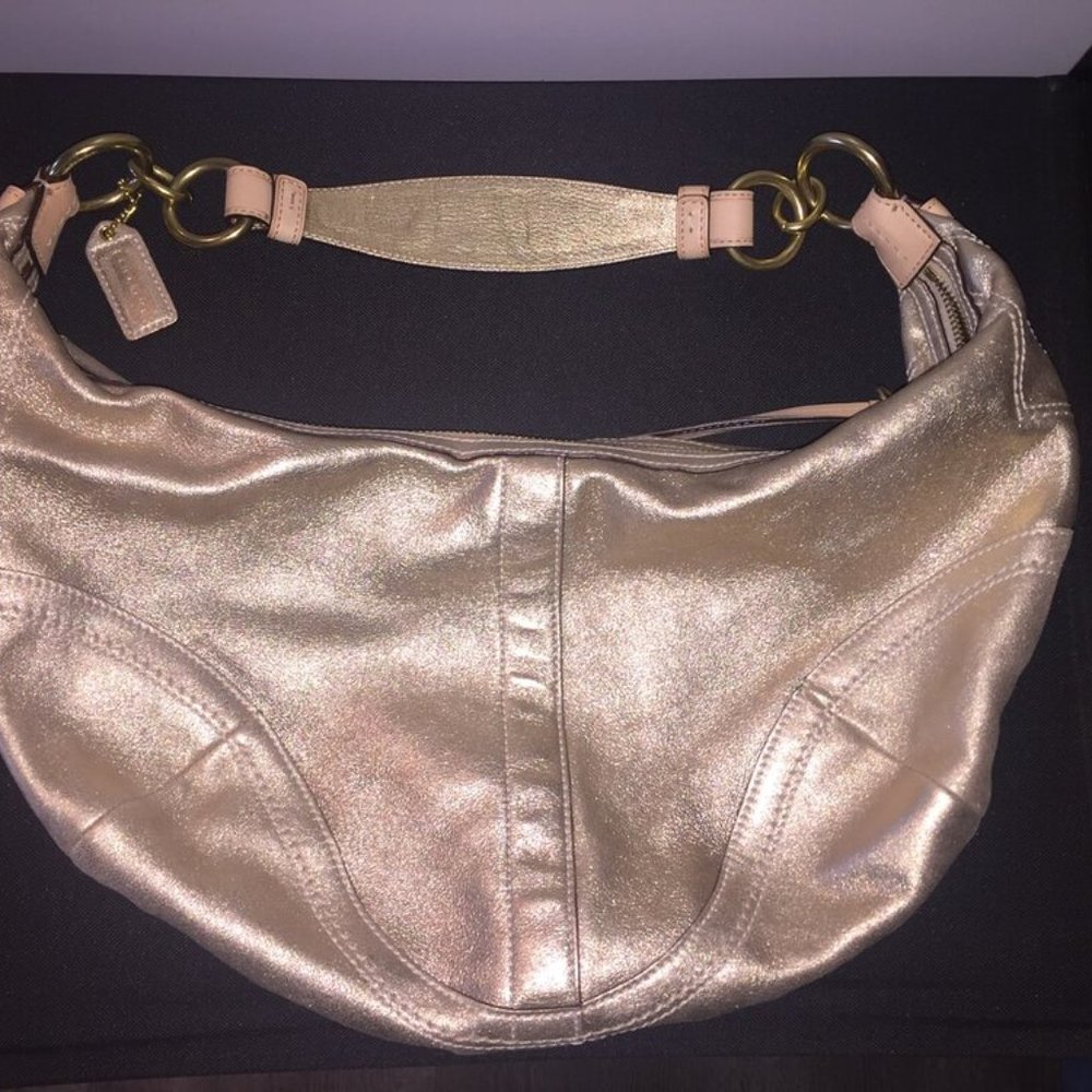 GOLD COACH BAG